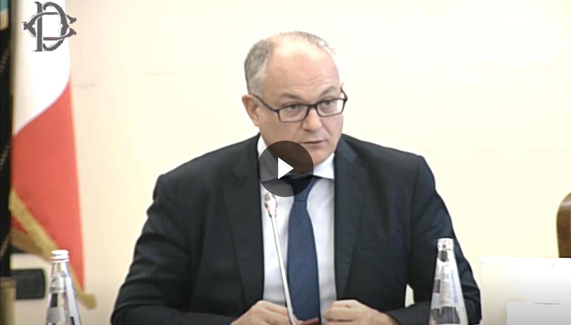 Video dell'audizione del ministro Roberto Gualtieri sul decreto legge fiscale