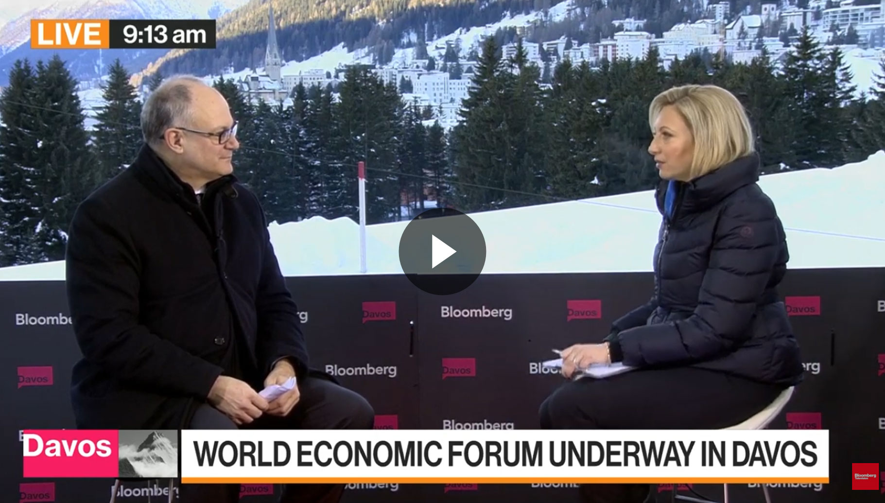 Roberto Gualtieri’s interview with Bloomberg TV on the sidelines of the World Economic Forum in Davos.