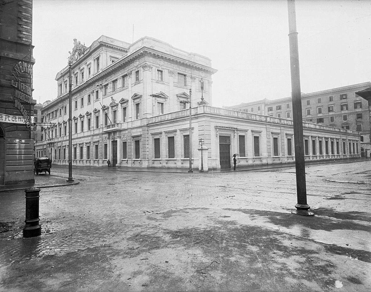 Foto storica del palazzo della Zecca dello Stato