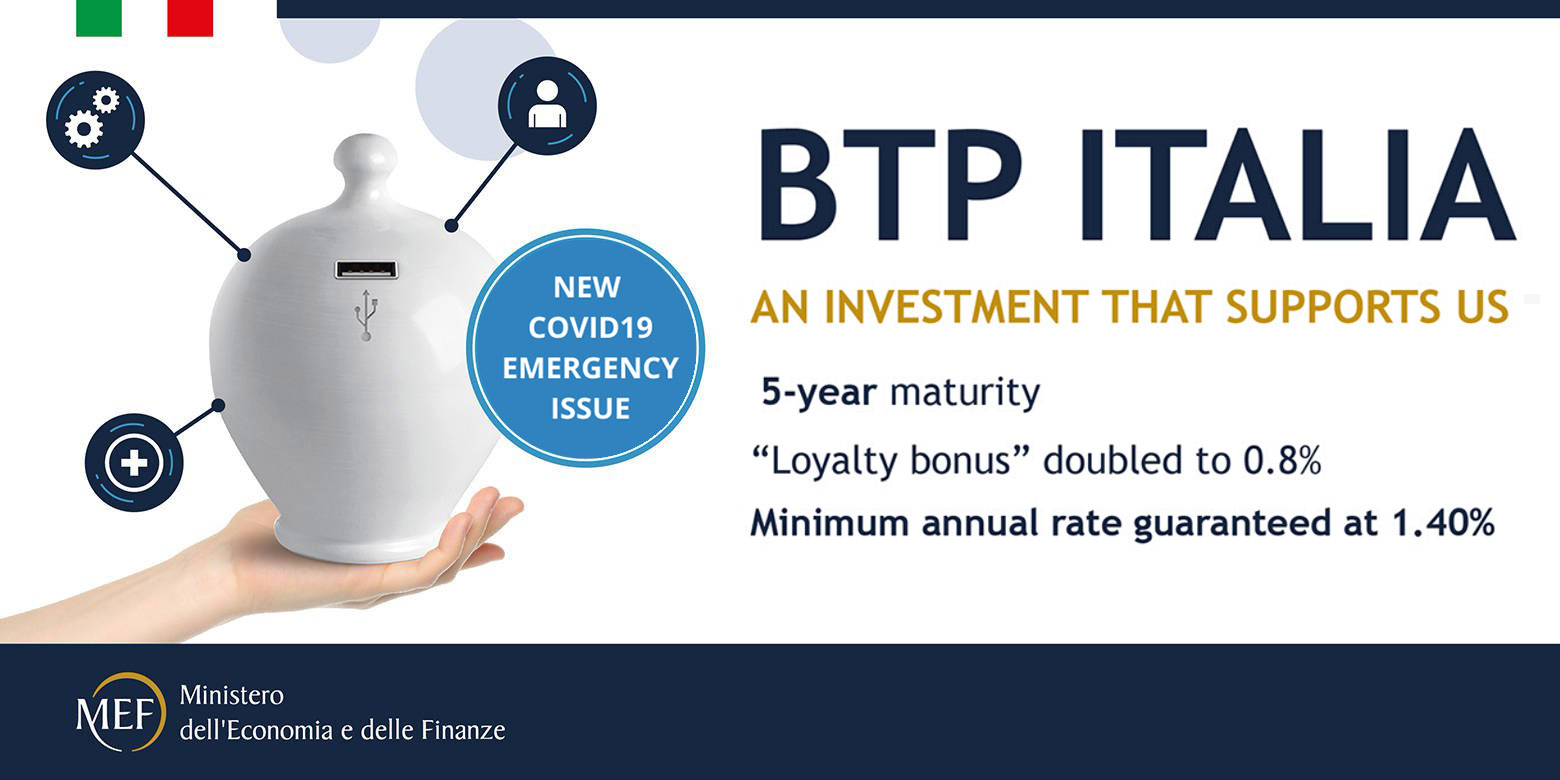 BTP ITALIA: a special issue in support of healthcare and economic recovery