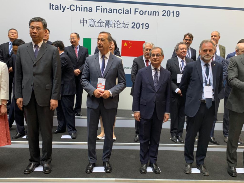 Il ministro Tria all'Italy-China Financial Forum 2019