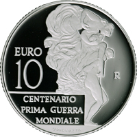 Moneta celebrativa da 10 Euro - rovescio