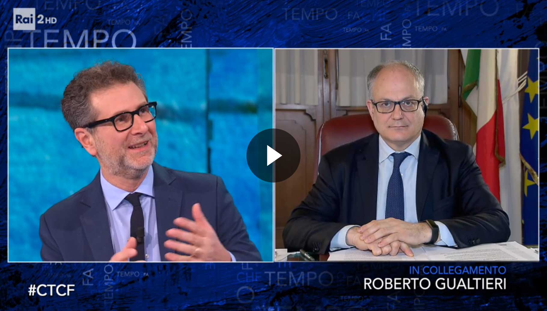 Intervista del ministro Roberto Gualtieri a “Che tempo che fa”