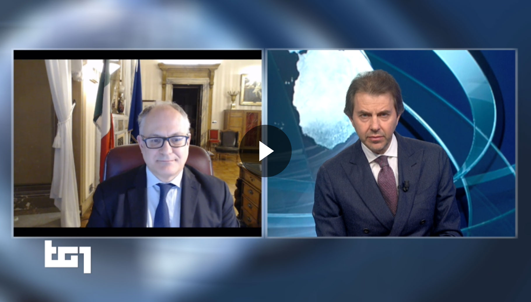 Intervista del ministro dell’Economia e delle Finanze, Roberto Gualtieri, al Tg1 - Vai al video