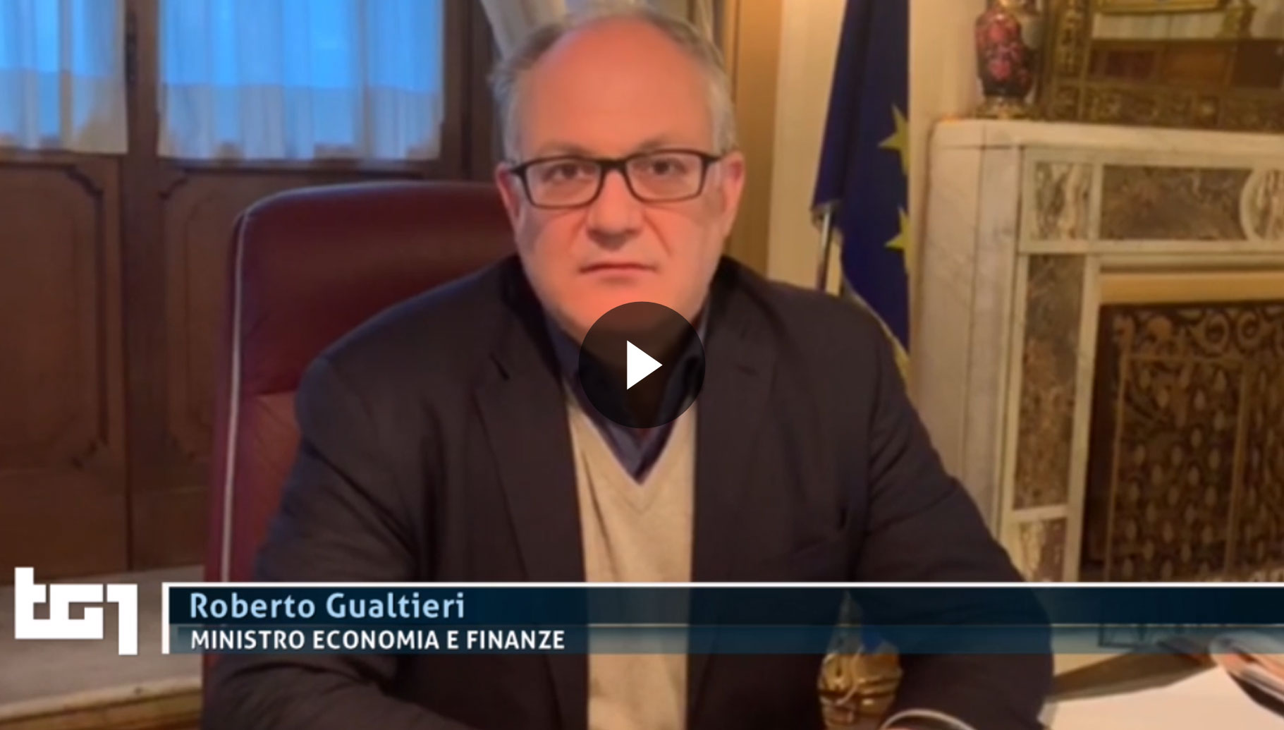 Intervento del ministro dell’Economia e delle Finanze, Roberto Gualtieri, al Tg1 - Vai al video