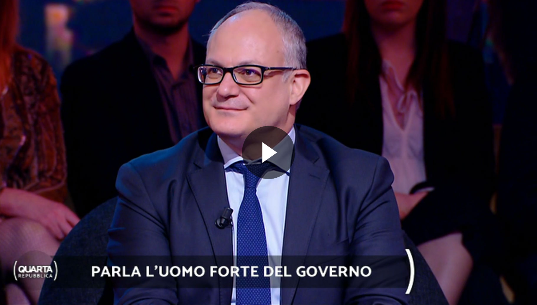 Video dell'intervista del ministro dell'Economia e delle Finanze, Roberto Gualtieri, a “Quarta Repubblica” (Rete4)